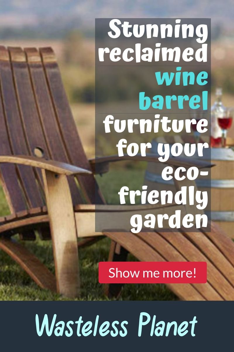 Stunning reclaimed wine barrel furniture for your eco-friendly garden