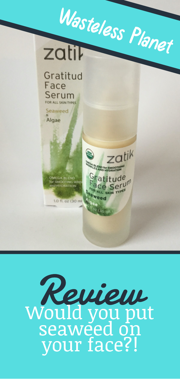 Organic face serum review: Gratitude by Zatik