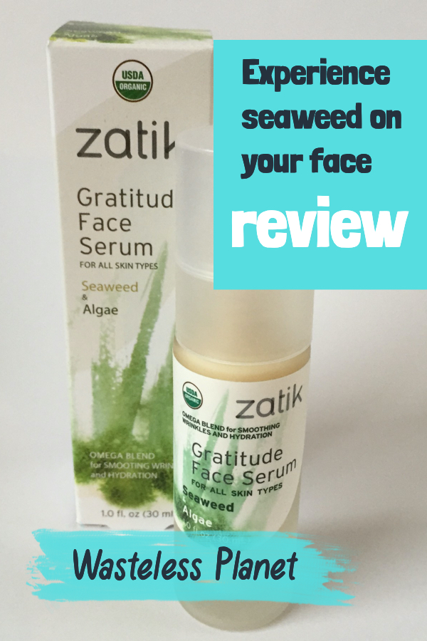 Organic face serum review: Gratitude by Zatik